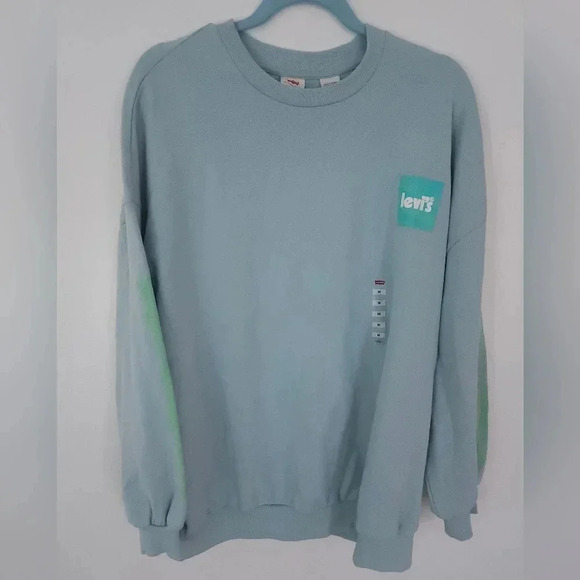 Levi's The Force of‎ Nature Sterling Blue oversized sweater NWT Size medium - Picture 1 of 12